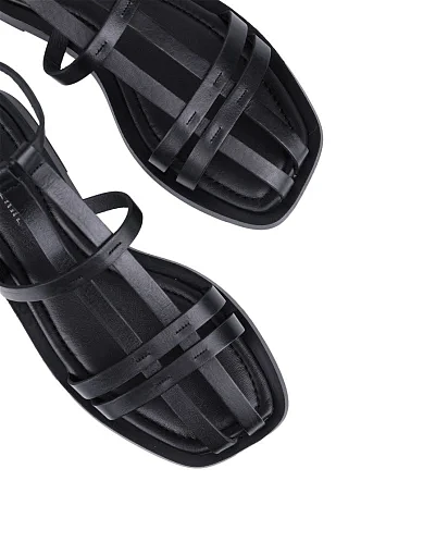 Жіночі сандалі Attizzare шкіряні чорні - фото 5 - Miraton