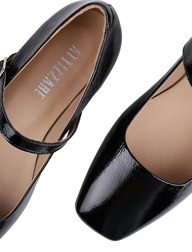 Жіночі балетки Attizzare з наплаку чорні - фото 5 - Miraton