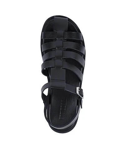 Жіночі сандалі Attizzare шкіряні чорні - фото 2 - Miraton