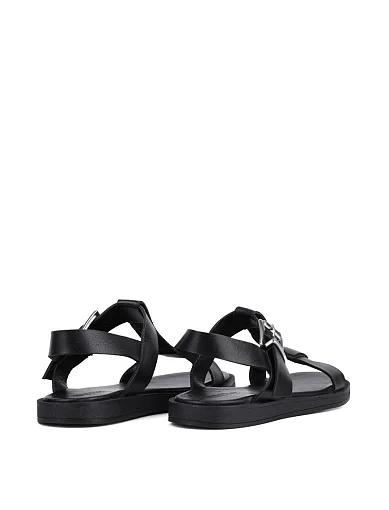 Жіночі сандалі Attizzare шкіряні чорні - фото 4 - Miraton