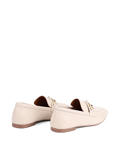 Жіночі сліпери Attizzare шкіряні рисового кольору - фото 4 - Miraton