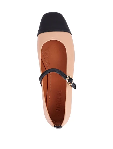 Жіночі балетки Attizzare шкіряні бежеві - фото 6 - Miraton