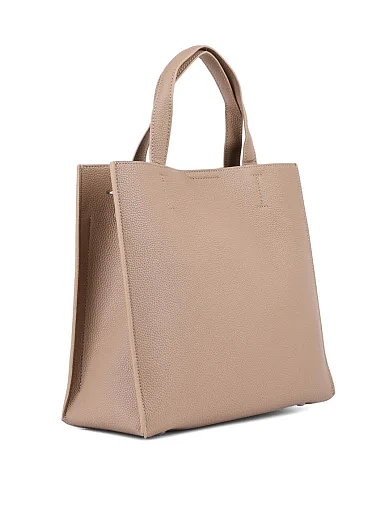 Жіноча сумка тоут MIRATON шкіряна бежева - фото 3 - Miraton