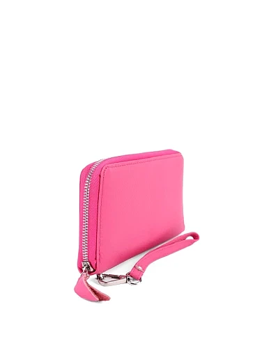 Жіночий гаманець шкіряний рожевий на блискавці - фото 2 - Miraton