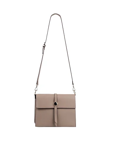 Жіноча сумка через плече MIRATON шкіряна бежева - фото 4 - Miraton