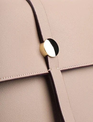 Жіноча сумка через плече MIRATON шкіряна бежева - фото 5 - Miraton