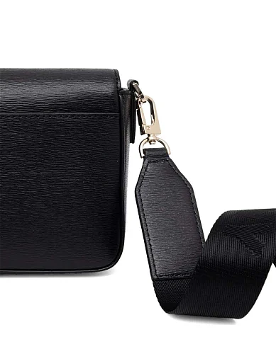 Жіноча сумка camera bag DKNY шкіряна чорна - фото 3 - Miraton