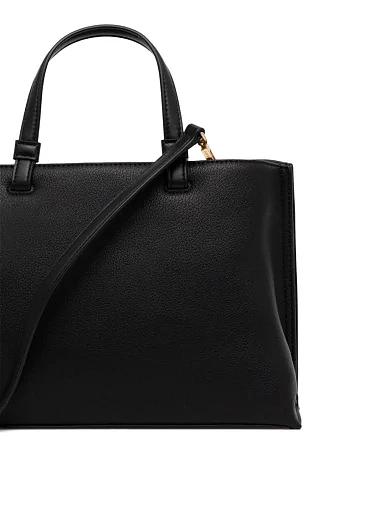 Жіноча сумка тоут DKNY шкіряна чорна - фото 3 - Miraton