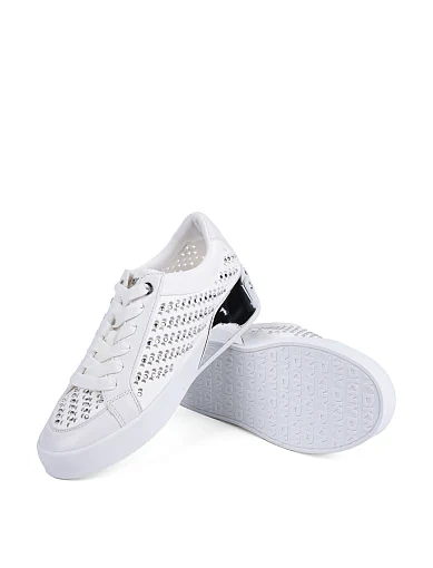 Жіночі кеди DKNY шкіряні білі - фото 2 - Miraton