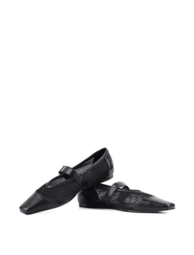 Жіночі балетки Мері Джейн Vagabond шкіряні чорні - фото 2 - Miraton