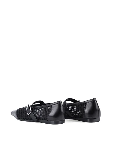 Жіночі балетки Мері Джейн Vagabond шкіряні чорні - фото 4 - Miraton