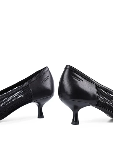 Жіночі туфлі човники Vagabond шкіряні чорні - фото 2 - Miraton