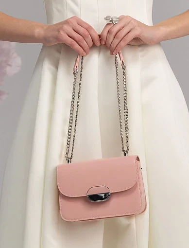 Жіноча сумка крос-боді MIRATON шкіряна рожева - фото 2 - Miraton