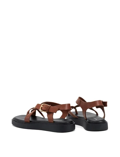 Жіночі сандалі Vagabond Connie шкіряні коричневі - фото 3 - Miraton