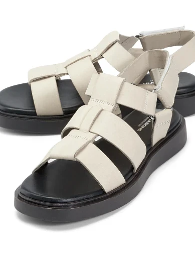 Жіночі сандалі Vagabond Connie шкіряні молочного кольору - фото 4 - Miraton