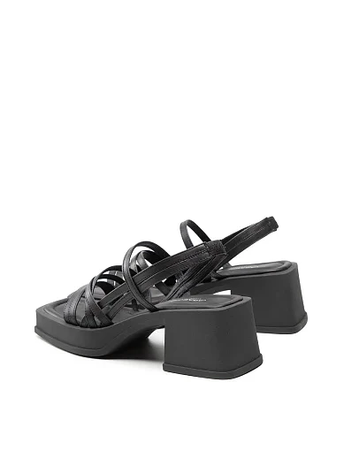 Жіночі босоніжки Vagabond Hennie шкіряні чорні - фото 4 - Miraton