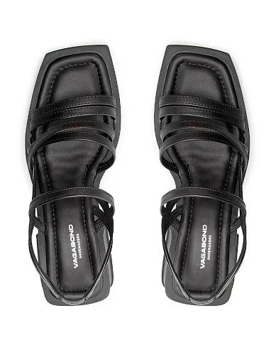 Жіночі босоніжки Vagabond Hennie шкіряні чорні - фото 6 - Miraton