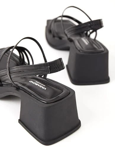 Жіночі босоніжки Vagabond Hennie шкіряні чорні - фото 7 - Miraton