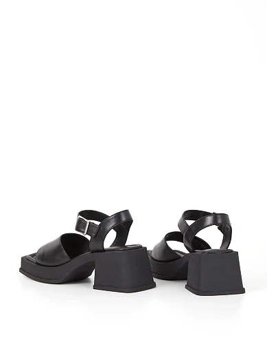 Жіночі босоніжки Vagabond Hennie шкіряні чорні - фото 6 - Miraton