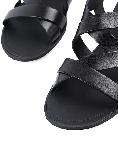 Женские сандалии Vagabond кожаные черные - фото 6 - Miraton