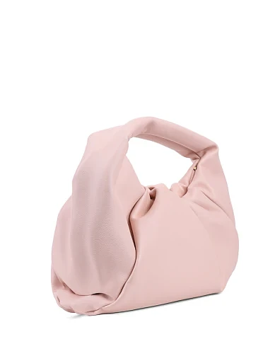 Женская сумка поуч MIRATON кожаная розовая - фото 3 - Miraton