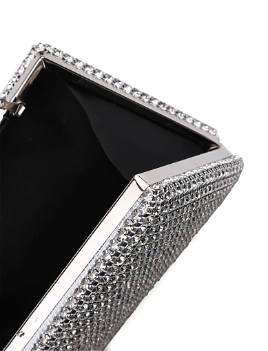 Жіночий клатч мінодьєр MIRATON з пластмаси срібний - фото 5 - Miraton