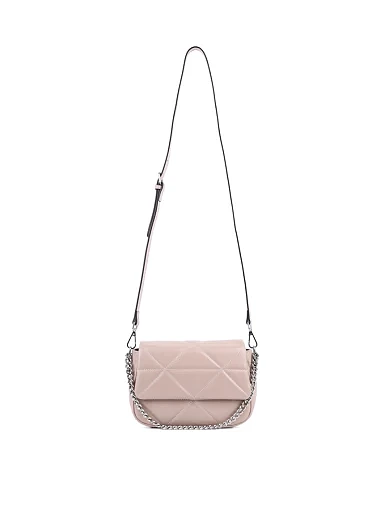 Жіноча сумка крос-боді MIRATON шкіряна бежева - фото 5 - Miraton