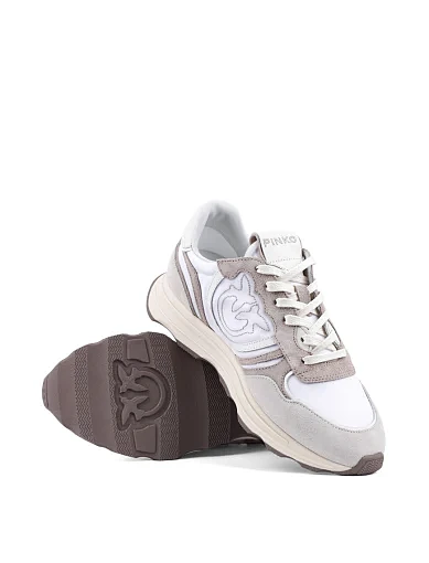 Жіночі кросівки Pinko шкіряні бежеві - фото 2 - Miraton