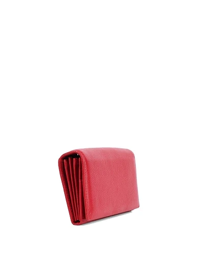 Жіночий гаманець шкіряний червоний на магніті - фото 2 - Miraton