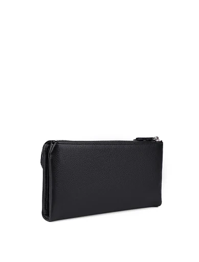 Жіночий гаманець шкіряний чорний - фото 3 - Miraton