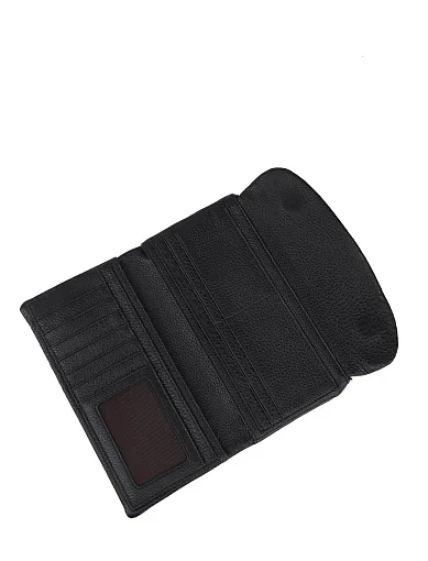 Жіночий гаманець шкіряний чорний - фото 4 - Miraton