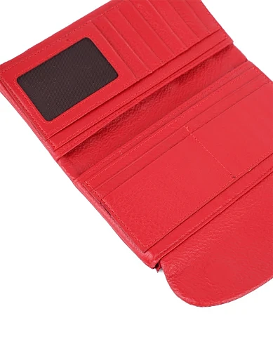 Жіночий гаманець шкіряний червоний - фото 4 - Miraton