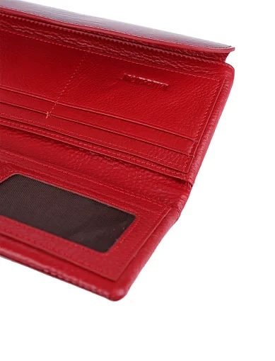 Жіночий гаманець шкіряний червоний - фото 4 - Miraton