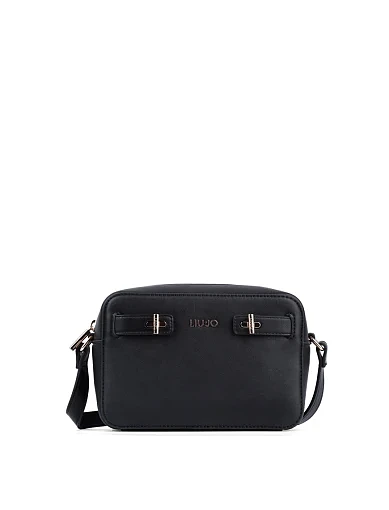 Жіноча сумка camera bag LIU JO з екошкіри чорна фото 1