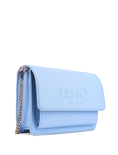 Жіноча сумка крос-боді LIU JO з екошкіри блакитна - фото 2 - Miraton