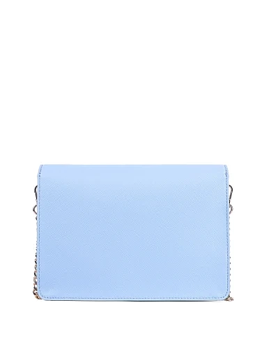 Жіноча сумка крос-боді LIU JO з екошкіри блакитна - фото 3 - Miraton