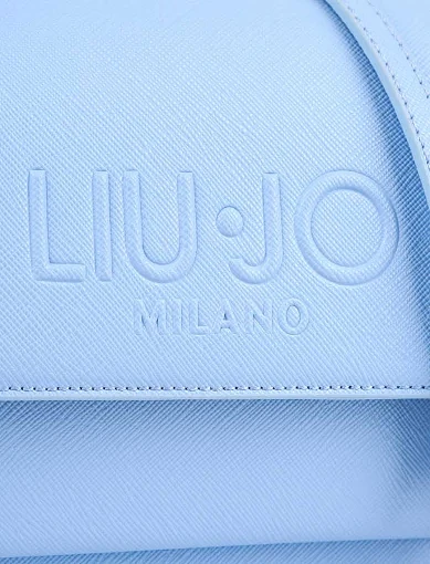 Жіноча сумка крос-боді LIU JO з екошкіри блакитна - фото 4 - Miraton