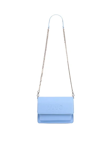 Жіноча сумка крос-боді LIU JO з екошкіри блакитна - фото 5 - Miraton