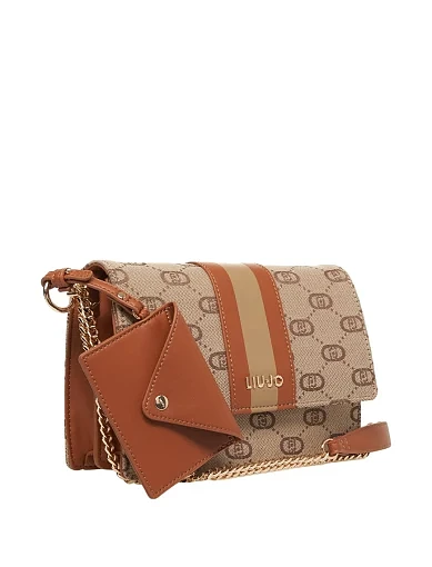 Жіноча сумка через плече LIU JO з екошкіри помаранчева - фото 3 - Miraton