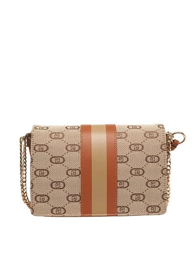 Жіноча сумка через плече LIU JO з екошкіри помаранчева - фото 4 - Miraton