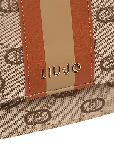 Жіноча сумка через плече LIU JO з екошкіри помаранчева - фото 5 - Miraton