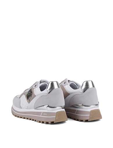 Жіночі кросівки LIU JO замшеві білі - фото 4 - Miraton