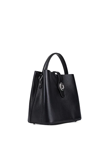 Жіноча сумка тоут MIRATON шкіряна чорна - фото 3 - Miraton