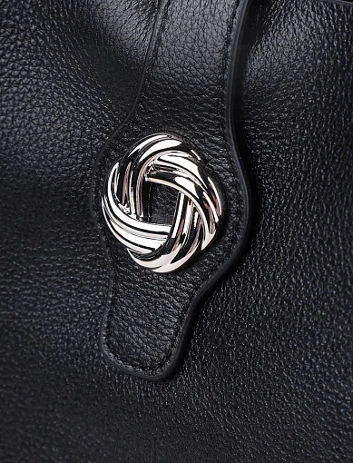 Жіноча сумка тоут MIRATON шкіряна чорна - фото 5 - Miraton