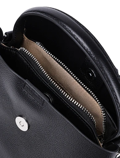 Жіноча сумка тоут MIRATON шкіряна чорна - фото 7 - Miraton