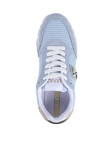 Женские кроссовки LIU JO замшевые голубые - фото 5 - Miraton