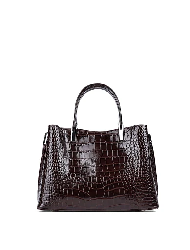 Женская сумка тоут MIRATON кожаная коричневая - фото 4 - Miraton