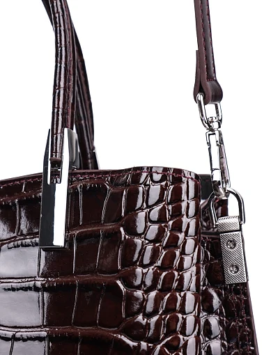 Женская сумка тоут MIRATON кожаная коричневая - фото 6 - Miraton