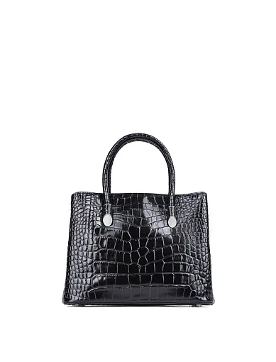 Жіноча сумка тоут MIRATON шкіряна чорна - фото 3 - Miraton