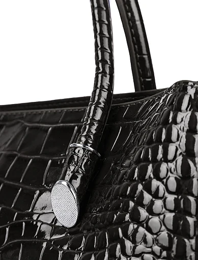 Жіноча сумка тоут MIRATON шкіряна чорна - фото 4 - Miraton